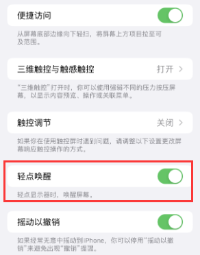 番禺苹果授权维修站分享iPhone轻点无法唤醒怎么办 