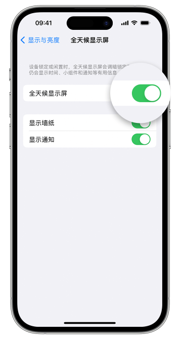 番禺苹果14维修店分享如何自定义 iPhone 14 Pro 常亮显示屏 