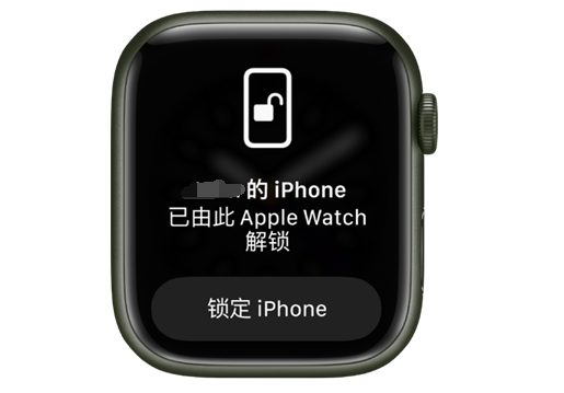 番禺苹果手机维修分享用 AppleWatch 解锁配备面容 ID 的 iPhone方法 